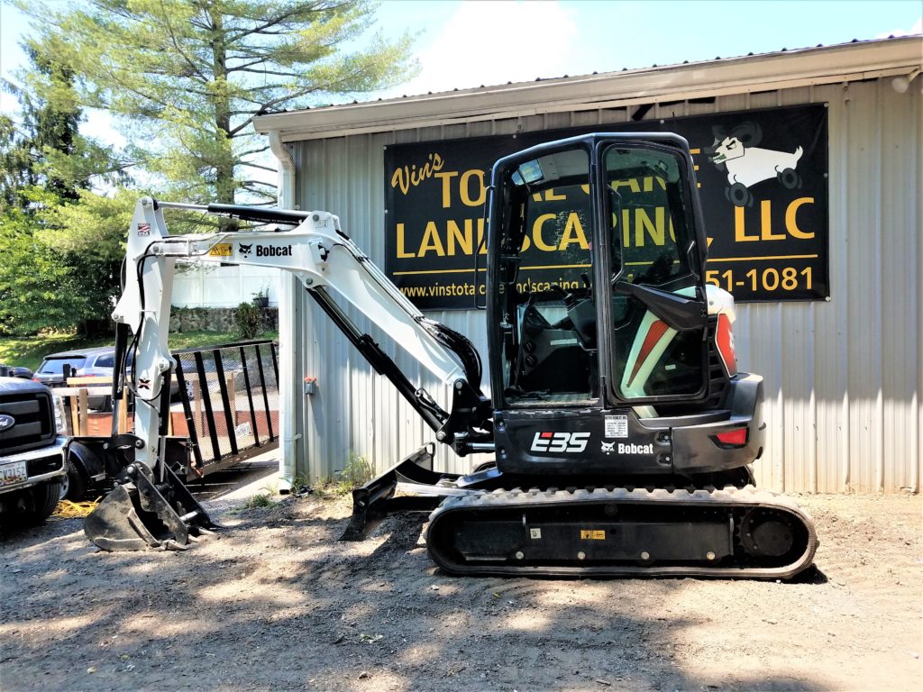 excavator landscaping equipment