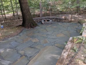 Hardscaping paths with Vin’s Total Care Landscaping