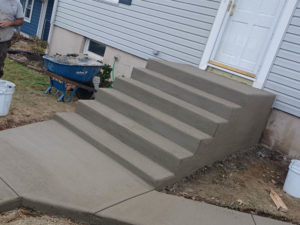 concrete steps walkway